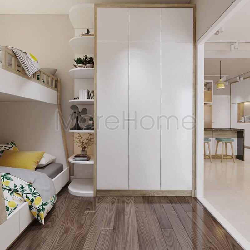 Tủ quần áo 3 buồng cho ngủ chung cư, nhà phố giúp tiết kệm diện tích không gian và được sử dụng phổ biến