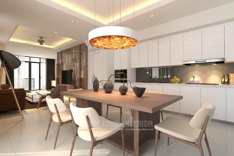 Mẫu thiết kế tủ bếp chung cư nhỏ hiện đại, sang trọng và đầy ấn tượng